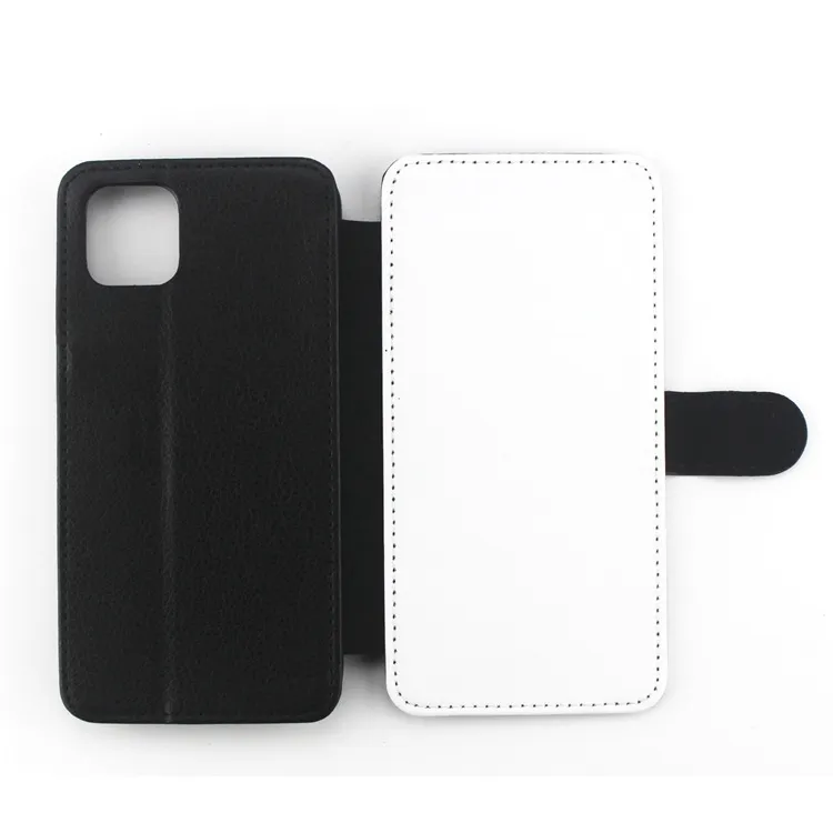 Sublimação Carteira Caso Flip Cover para iPhone 15 PU Leather Card Holder Phone Case