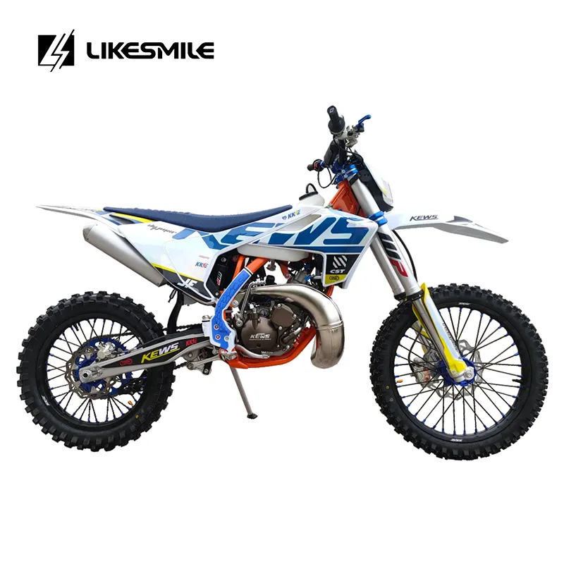 Likesmile KEWS K23 Motocicleta todoterreno de 2 tiempos MT250 Motor 250cc Dirt Bike 2 tiempos Adulto Motocross MX Moto
