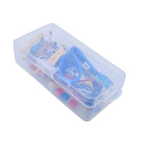 Kit de inicio para Arduino Uno R3 Breadboard Kit básico de aprendizaje simple, sonido/nivel de agua/humedad/detección de distancia, control LED