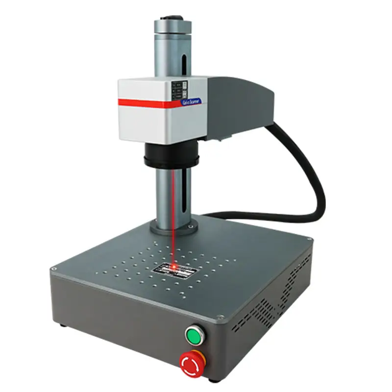 Mini couleur de coupe de fibre la plupart des numéros de lot populaires Cabinet Machine de marquage laser à fibre portable intégrée