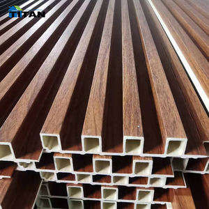 Mexique Lambrin Pvc Revêtement mural intérieur Panneau De Pared Wpc Panneau mural Pvc Madera Bois Pvc Panneau cannelé Mur intérieur Wpc Board - Product Image 3
