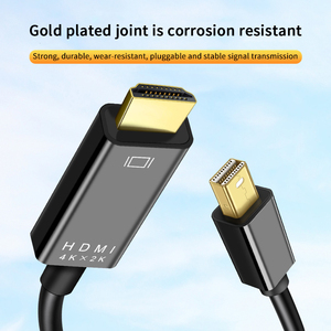 INI DP-cable de conexión para monitor de ordenador, convertidor isplay ORT a HDMI de 4K, minidp - Product Image 4