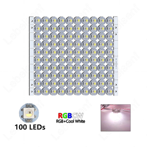100ランプSK6812LEDピクセルモジュール5050 RGB W WW NW 4 in 1 SMD内蔵6812 ICアドレス指定可能な小型ラウンドボードライトストリングシート - Product Image 3