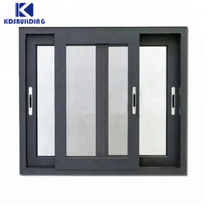 Ventana de vidrio abatible deslizante multigrande Marco de ventana de aluminio de doble acristalamiento Ventana de aluminio con mosquitera - Product Image 3