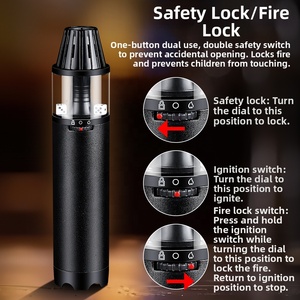 Jocon biểu tượng tùy chỉnh tùy chỉnh kim loại khói thuốc lá bán buôn butan khí máy bay phản lực ngọn lửa xì gà ngọn đuốc nhẹ hơn - Product Image 3