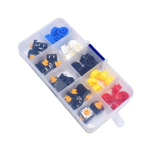 12*12*7,3 MM Tast schalter gehäuse runde Tasten kappen taste mit Light Touch Micro Key Switch