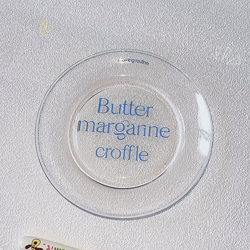 Verre à plaque bleue