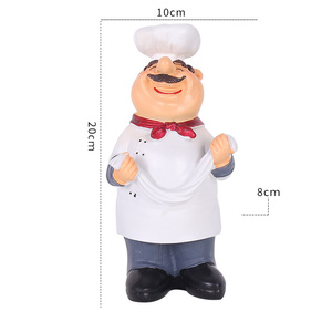 Creative Retro Resin Chef Function Small Ornament Bar <strong>Cafe</strong> Cake Shop Chef Home <strong>Decoration</strong> - Product Image 2