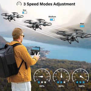 Radyo kontrol WiFi FPV büyük Drone ile HD kamera, ses kontrolü, hareket kontrolü RC dört pervaneli helikopter çocuklar için irtifa tutun - Product Image 5