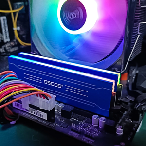 OSCOO RGB RAM DDR4 4GB 8GB 16GB 32GB 3200MHz Desktop-Computersp eicher mit Kühlkörper LONGDIMM 288Pin Factory Wholesale - Product Image 4