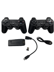 Draagbare <span class=keywords><strong>Game</strong></span> Stick M8 4K TV HD met 2 draadloze gamecontrollers/joysticks en 20.000 klassieke retro videogames console - Product Image 1