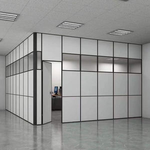Customize Office <strong>Partition</strong> Aluminum Frame Toughened Glass Soundproof Room Divider Operable Office Glass Walls <strong>Partition</strong> <strong>System</strong> - Product Image 1