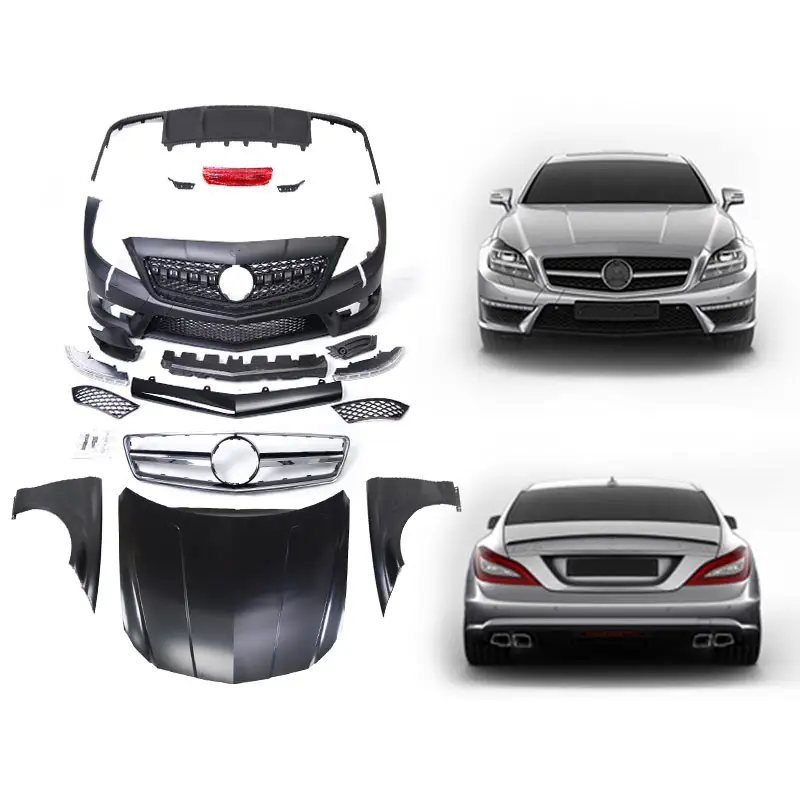 2012-16y CLS W218 새로운 CLS63 자동차 바디 키트로 이전 업그레이드 앞 범퍼 메르세데스 벤츠 CLS 클래스 자동차 바디 부품 시스템