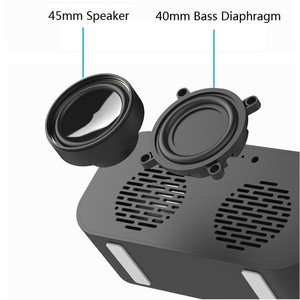 Altavoz Bluetooth AFK con reloj despertador, Corporación de publicidad promocional para el hogar, regalos, reloj de escritorio con pantalla LED y alarma dual - Product Image 3