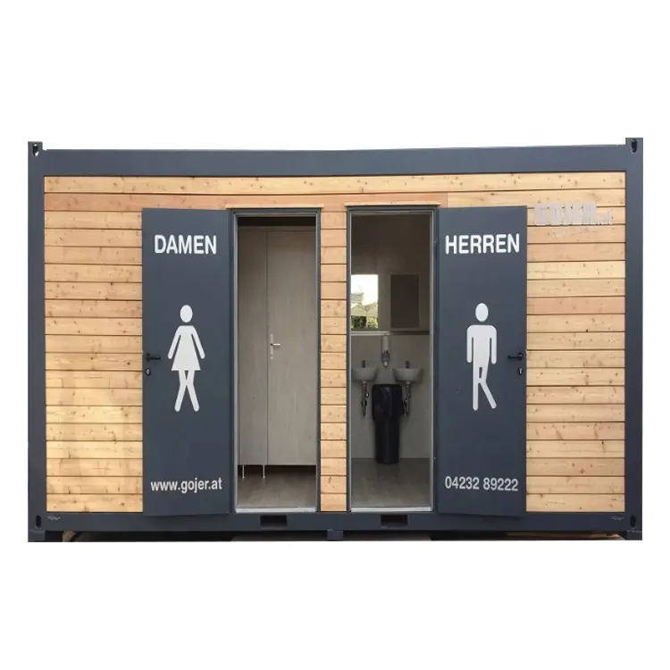 CT01 Container Toiletten haus 2020 Hot Sell Mobile Toiletten Kabine mit Wandbehang Toilette