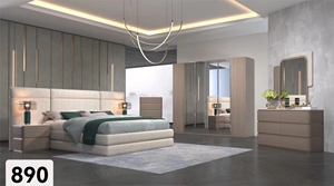 <span class=keywords><strong>2025</strong></span>批发高品质现代豪华模型5件卧室家具卧室套装床特大