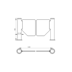 Hochs ichere zylindrische Speed Gate Swipe-Karte und Gesichts erkennung Drehkreuz tor für die Fußgänger zugangs kontrolle - Product Image 5