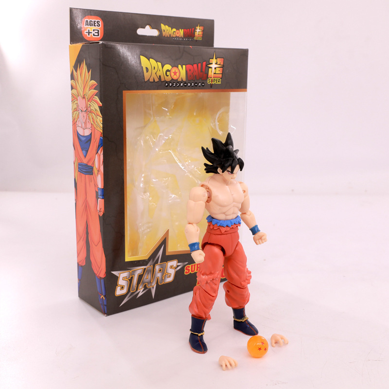 Version simple mobile à cheveux noirs goku-boxed
