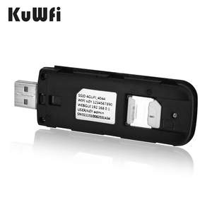Consegna rapida KuWFi sim card 4g wifi modem router wireless play e spina per interni 4G dongle usb router per uso informatico - Product Image 6