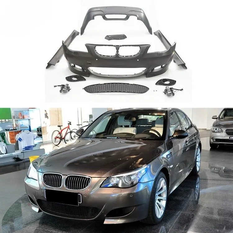 Gran oferta de carrocería de coche estilo M5 para BMW 5 series E60 2003-2010 M5 kit de carrocería de estilo para E60 PP kit de carrocería de material apto