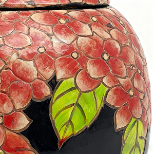 Qianrui Vẽ Tay Đầy Màu Hoa Tú Cầu Nghệ Thuật Gốm Vảo-Bền Hoa Kỷ Niệm Trang Trí Nghệ Thuật Mảnh - Product Image 3