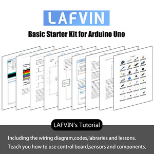 LAFVIN <span class=keywords><strong>UNO</strong></span> <span class=keywords><strong>R3</strong></span> Basic <span class=keywords><strong>Starter</strong></span> <span class=keywords><strong>Kit</strong></span>, Lernen <span class=keywords><strong>Kit</strong></span> für Arduinos mit Tutorial