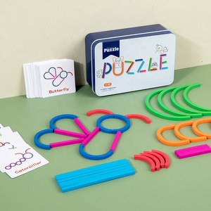 Children's Thinking <strong>Logic</strong> Training Shape Cognition Thinking Inspiration Puzzle Early Education Wood Toys
