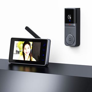 2025 nuevo diseño timbre inteligente dúplex intercomunicador bidireccional timbre de vídeo de seguridad para el hogar con cámara - Product Image 4