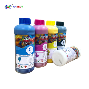 Cowint Ecopure数码印花油墨胶印CMYK织物塑料水转印纺织油墨t恤 - Product Image 1
