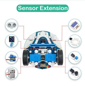 DIYmall mic-ro:bit Smart Cutebot Kit stem автомобиль для детей diy программируемый робот набор microbit стартовый комплект (без micro:bit Board) - Product Image 4