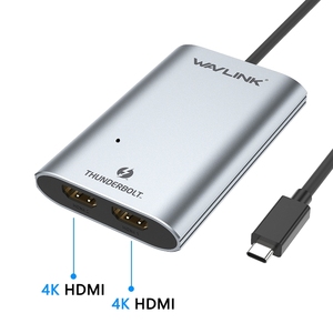 WAVLINK WL-UTA02H多屏幕扩展器转换器Thunderbolt 3至双适配器 - Product Image 2