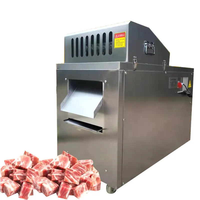 110V 220V 380V Kip Rundvlees Vlees Hakken Cutter Machine Vlees Dicer Voor Bevroren Been Schapenvlees