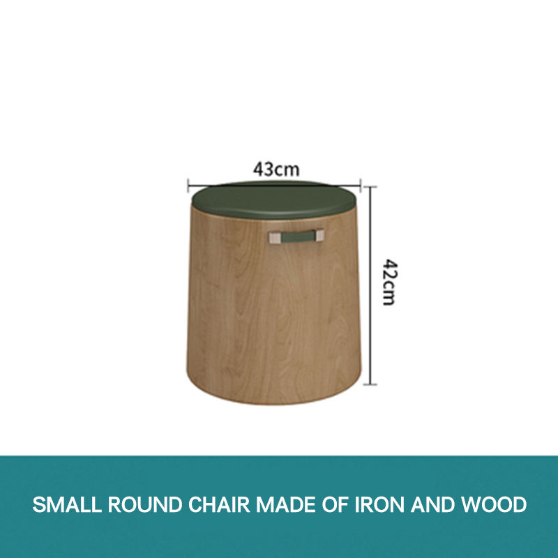 stool (green leather)
