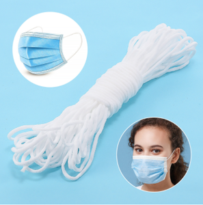 厂家批发定制价格优惠强力彩色圆耳环弹力绳100% 棉绳 - Product Image 6