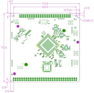 OEM IPQ4019 Gateway Router per soluzioni IoT, modulo WiFi5 Dual-Band, 2.4GHz/5.8GHz, velocità Wireless 1200Mbps, 802.11ac