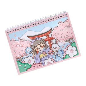卡哇伊记事本可爱彩色纸质平板笔记本和带磁性功能的便签，适合儿童学校办公室和礼物 - Product Image 1