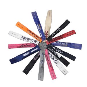 Nhà Máy Tùy Chỉnh Mang Nhãn Hiệu Dây Kéo Đầu Thanh Trượt Quần Áo Polyester Dệt Dây Kéo Puller Với Logo - Product Image 1