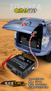 Otantik Toyota tam ölçekli alaşım uzaktan kumanda simülasyon araba High-end sürümü RC araba Boys için - Product Image 6