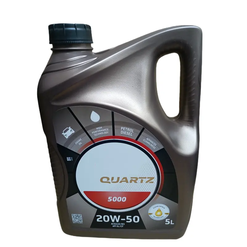 Aceite lubricante para motor automotriz, totalmente sintético, 20W-50, 5L, 5000