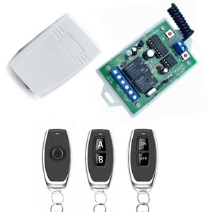 1 2 3 4-Tasten-Rollcode Garage Fernbedienung Lerncode 433MHz 12V 24V 2-Kanal-HF-Relaisempfänger Schlüssel anhänger Sender - Product Image 5