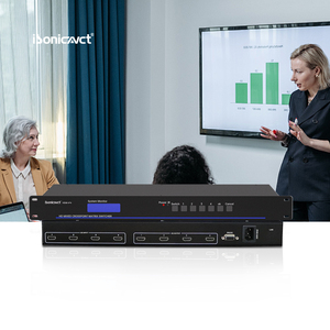 ISonicavct Digital 4-<strong>Input</strong> 4-<strong>Output</strong> High Definition Multimedia Interface <strong>Audio</strong> <strong>Video</strong> Meeting Monitoring <strong>Switch</strong> Matrix Processor - Product Image 1