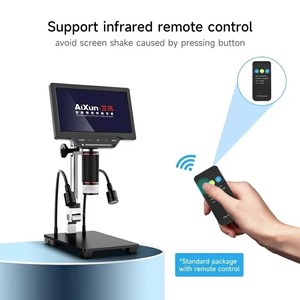 AIXUN DM23 Microscópio Digital Eletrônico Com Medição Multímetro 10 Polegada Grande Tela <span class=keywords><strong>Display</strong></span> Para Ferramenta De Solda BGA