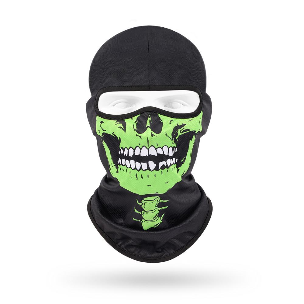 Personalized fluorescent green skull
