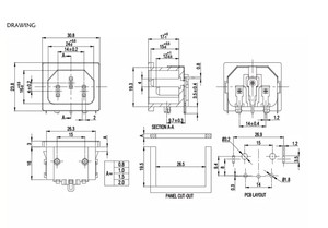 C14电源插座，带铁架交流10A 250V IEC 320 3针公电源入口面板安装，用于PDU机柜不间断电源服务器