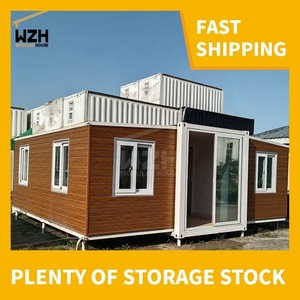 Contenedores modulares de construcción de casas prefabricadas, diseño moderno, a la venta, 20 pies, 40 pies, con escalones