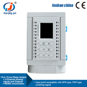 Huaqingjun 12 ingressi 12 uscite uscita relè PLC 2AI 2AO 0-20mA 4-20mA RS485 Modbus RTU PLC per sistema SCADA - Product Image 4
