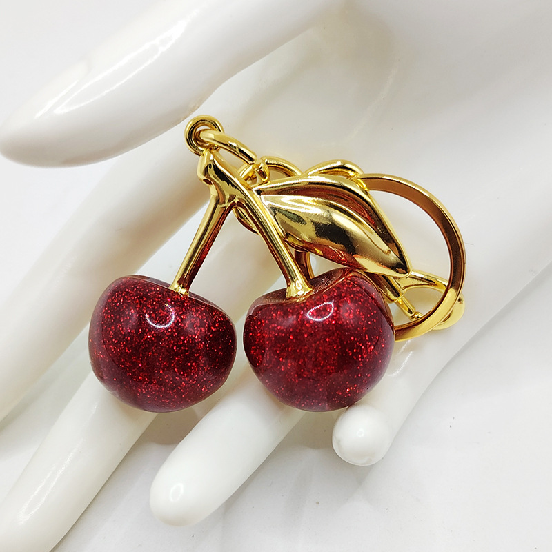 Petite cerise-rose rouge-2,5cm