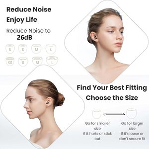 Fabrika OEM kullanımlık silikon kulak tıkacı ses azaltma işitme koruması uyku için silikon kulaklıklar kulaklıklar uyku - Product Image 6