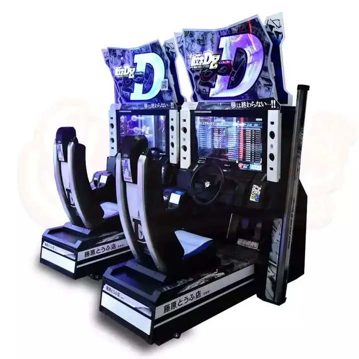 Novo design de máquina de jogos de vídeo arcade de simulador de carro de corrida D 8