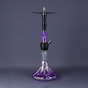 时尚水烟筒碗方形水烟筒便携式水烟筒led灯批发